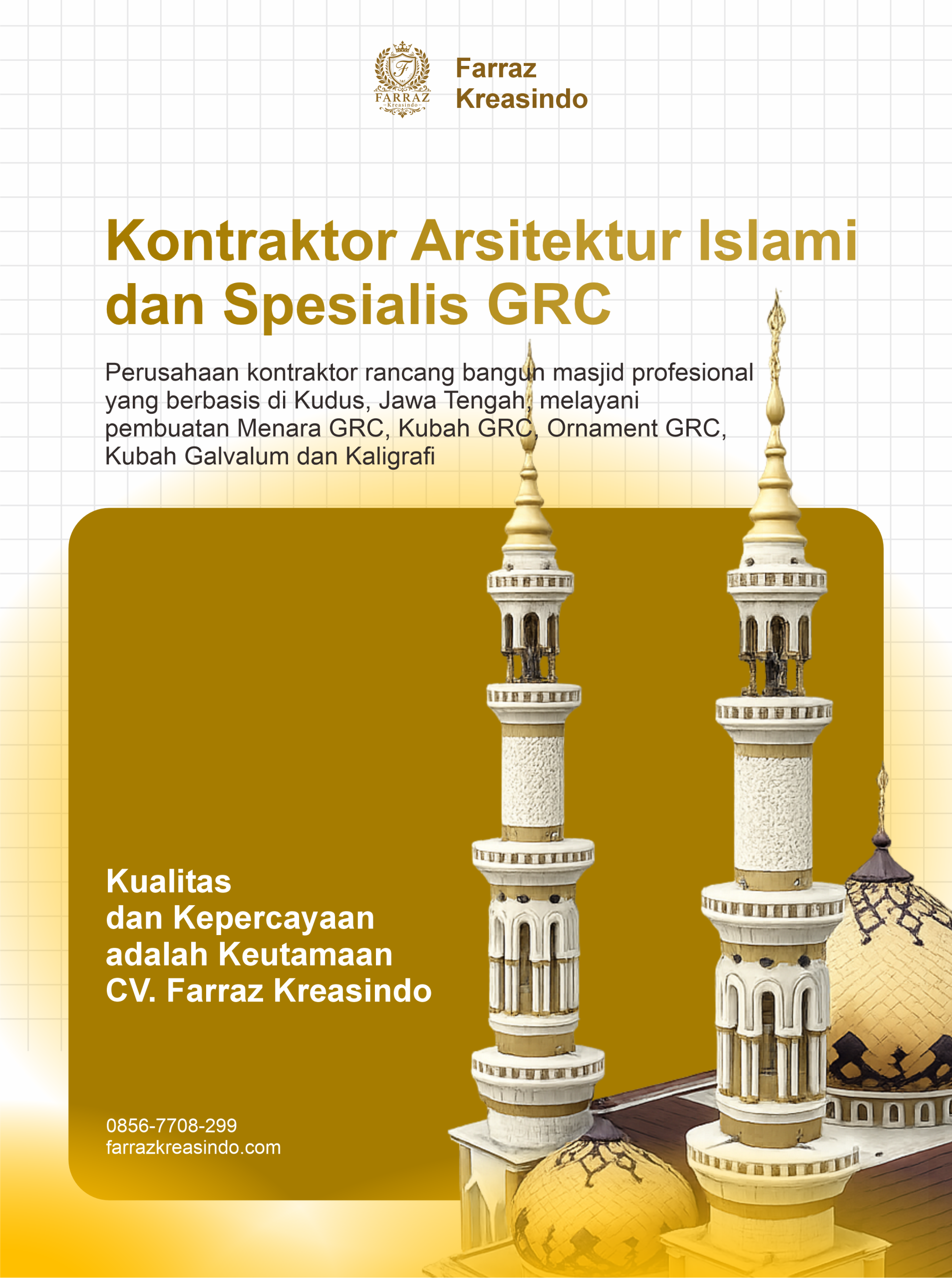 Kontraktor Arsitektur Islami dan Spesialis GRC Terpercaya | CV. Farraz Kreasindo